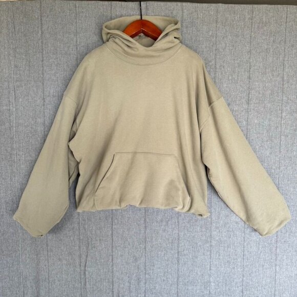 IDLT Loose Perfect Hoodie Sage Green Double Lined Oversized Hood Size Medium - Picture 1 of 5